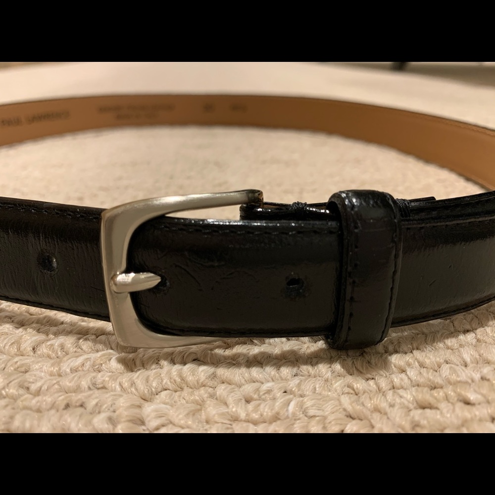 Boys Paul Lawrence Genuine Leather Black Belt